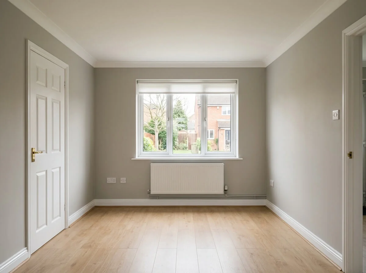 Completed living room repaint in Wigan